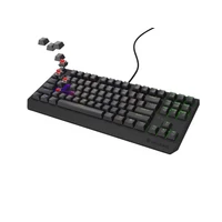 Genesis Thor 230 TKL US RGB fekete mechanikus gaming billentyűzet, Red switch hot swap