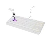 Genesis Thor 230 TKL US RGB fehér mechanikus gaming billentyűzet, Brown switch hot swap