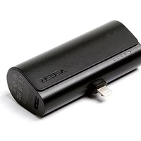 Veger PlugOn L VP0556 PD20W / PD18W Power Bank 5000 mAh Lightning Fekete
