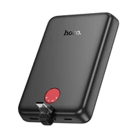 Hoco J133A Triumph Magnetic PD 20W Mágneses Power Bank 10000mAh Lightning Fekete