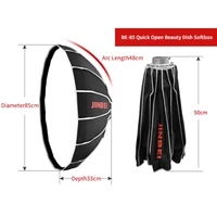 (HASZTNÁLT TERMÉK, JÓ ÁLLAPOTBAN) Jinbei BE-85 Nyitható BeautyDish Softbox 85cm