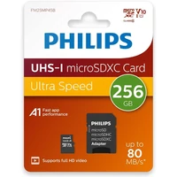 Philips Micro SDXC Memóriakártya 256GB Class 10 UHS-I U1 Adapter (PH133532)