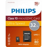Philips Micro SDHC Memóriakártya 32GB Class 10 UHS-I U1 Adapter (PH669111)