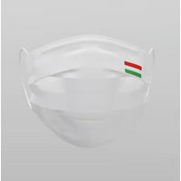 Fehér Magyar Zászlós Egyedi Maszk (Type IIR) Egyénre szabható, Magyar Face mask