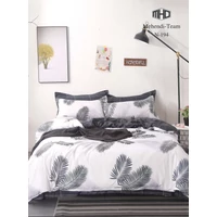 LUNA ágynemű garnitúra 6 részes 3D fekete-fehér