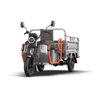 Yadea ET155H Elektromos Áruszállító Háromkerekű Szürke (72V 58AH GRAFÉN, 38KM/H, 3000W, 100N·M, 227KG)
