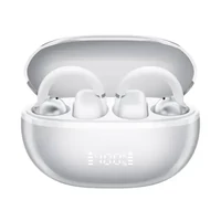 Haylou Airfree fülre kapaszkodós vezeték nélküli akkumulátor kijelzős fülhallgató (Ezüst)