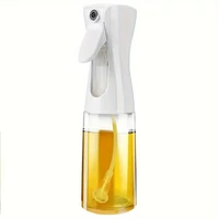 Olajpermetező palack olajspray tartály 220ml átlátszó-fehér