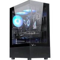 Formula Számítógépház - Crystal Z1 Black (fekete, ablakos, ATX, 1xUSB3.0, 1xUSB2.0)
