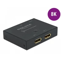 Delock DisplayPort 2 - 1 kapcsoló kétirányú 8K 30 Hz