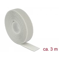 Delock Hurkolható rögzítők, 3 m x 20 mm (H x Sz) tekercs, szürke