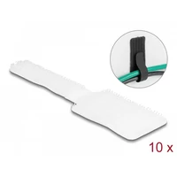 Delock Mini tépőzáras kábeltartó hossza 90 mm és szélessége 24 mm, 10 db. fekete, fehér