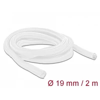Delock Fonott kábelharisnya önzáródó 2 m x 19 mm fehér