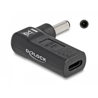 Delock Laptop töltőkábel adapter USB Type-C  anya - Dell 4,5 x 3,0 mm apa 90  fokban hajlított