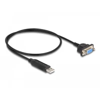 Delock USB 2.0 soros RS-232 adapterhez kompakt soros konnektor házzal 50 cm FTDI