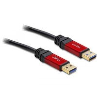 Delock USB 3.0-A apa / apa kábel, 2 m prémium kábel