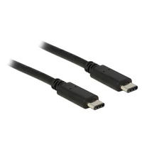 Delock Kábel USB Type-C 2.0 dugó > USB Type-C 2.0 dugó 0,5 m fekete