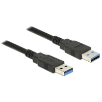 Delock USB 3.0-s kábel A-típusú csatlakozódugóval > USB 3.0-s, A-típusú csatlakozódugóval, 1,0 m, fe