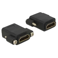 Delock Adapter Gyors-sebességű HDMI anya > HDMI anya rögzítővel