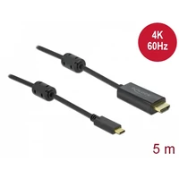Delock Aktív USB Type-C  - HDMI kábel (DP Alt Mode) 4K 60 Hz 5 méter hosszú