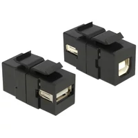 Delock Keystone modul 2db USB "A" aljzattal