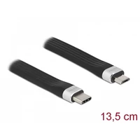 Delock USB 2.0 FPC lapos csík kábel USB Type-C  - USB Micro-B-típusú 13,5 cm PD 3 A