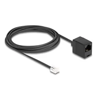 Delock Telefonkábel RJ11 apa - RJ45 anya, fekete, 3 m