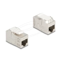 Delock Keystone modul összekötő RJ45 aljzat RJ45 aljzat, Cat.6A árnyékolt
