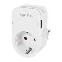 Logilink Aljzatadapter tartóval, 1x CEE 7/3 és 2x USB-A