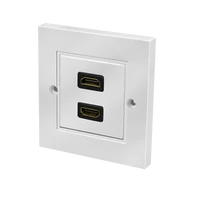 Logilink HDMI fali lemez csatlakozóval HDMI aljzat, 2 port, fehér