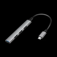 Logilink USB 3.2 Gen1 Type C, 4 portos vékony hub, alumínium házzal