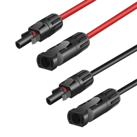 Logilink Szolár hosszabbító kábelkészlet, MC4/M - MC4/F, 6 mm2, CU, 1 m