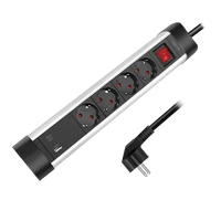 Logilink Aljzat 4 utas + kapcsoló, 4x CEE 7/3, 1x USB-A, 1x USB-C