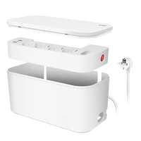 Logilink Kábeldoboz 5 utas aljzatcsíkkal, 3x USB, 285 x 145 x 13 mm, fehér