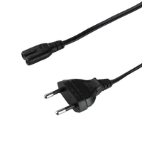 Logilink Tápkábel, CEE 7/16 - IEC C7, fekete, 5 m