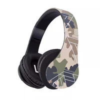 PowerLocus P2 Bluetooth fejhallgató gyerekeknek, beépített hangerőlimit funkció, terepszínű
