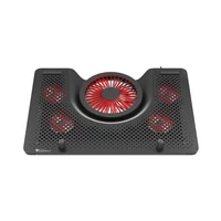 Genesis Oxid 550 Laptop hűtőpad 15.6"-17.3" 5 ventilátor, led világítás, USB, fekete-piros