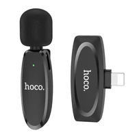 HOCO L15 Lavalier Lightning vezeték nélküli mikrofon fekete