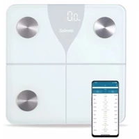 Salente SlimFit, személyi diagnosztikai fitnesz mérleg, Bluetooth, fehér