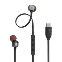 JBL T 310 C BLK vezetékes USB C mikrofonos fekete fülhallgató