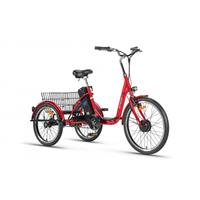 Z-Tech ZT-81 Trailer 2.0 Elektromos Tricikli 250W 36V 9Ah Piros