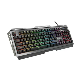 Genesis Rhod 420 Gamer billentyűzet US kiosztással, színes háttérvilágítással, fekete