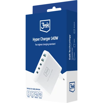 3mk Hyper Charger 140W töltő - Fehér