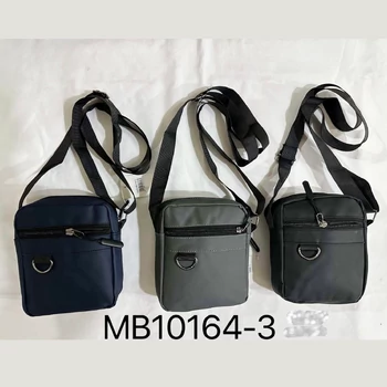 Férfi Crossbody táska állítható pánttal, nagy kapacitású, cipzáras zár, több rekesz, szürke