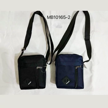 Férfi Crossbody táska állítható pánttal, nagy kapacitású, cipzáras zár, több rekesz, kék