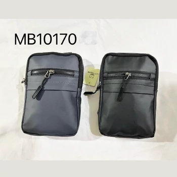Férfi Crossbody táska állítható pánttal, nagy kapacitású, cipzáras zár, több rekesz, szürke