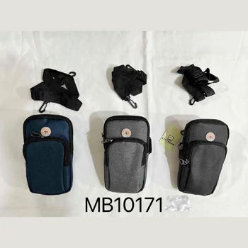 Férfi Crossbody táska állítható pánttal, nagy kapacitású, cipzáras zár, több rekesz, szürke