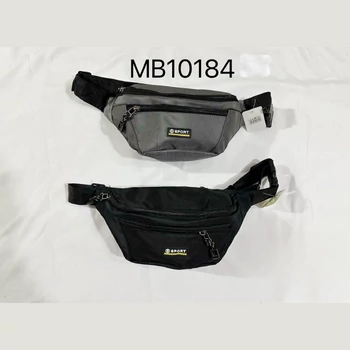 Férfi Crossbody táska/Övtáska állítható pánttal, nagy kapacitású, cipzáras zár, több rekesz, szürke