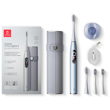 Xiaomi Oclean X Pro Digital Sonic Toothbrush Szónikus Elektromos Fogkefe Szett Ezüst