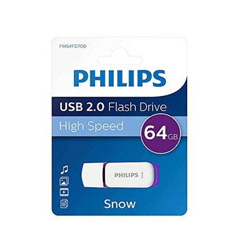Philips Pendrive USB 2.0 64GB Snow Edition fehér-szürke